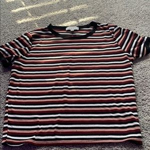 multicolored t-shirt